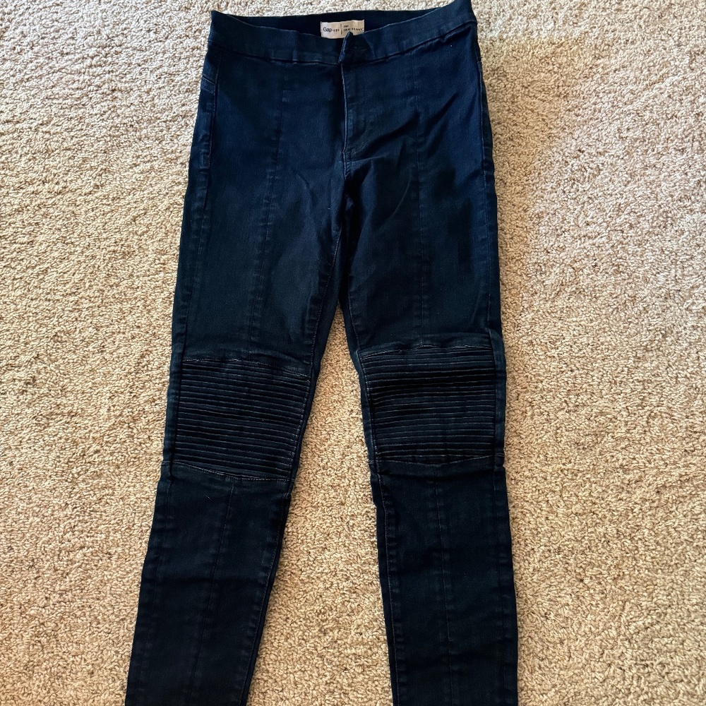 Moto Denim Pants